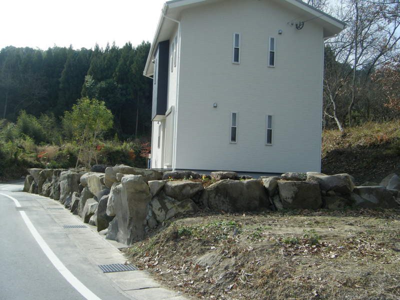 石垣工事　くずれ積みの写真2