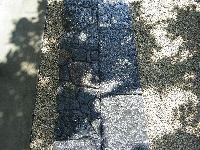 延段工事　御影板石と日向石のコラボの写真2