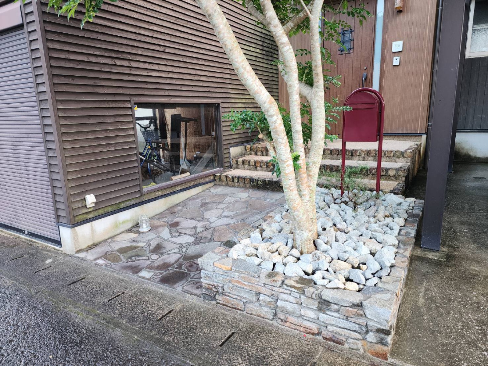 小端積の花壇