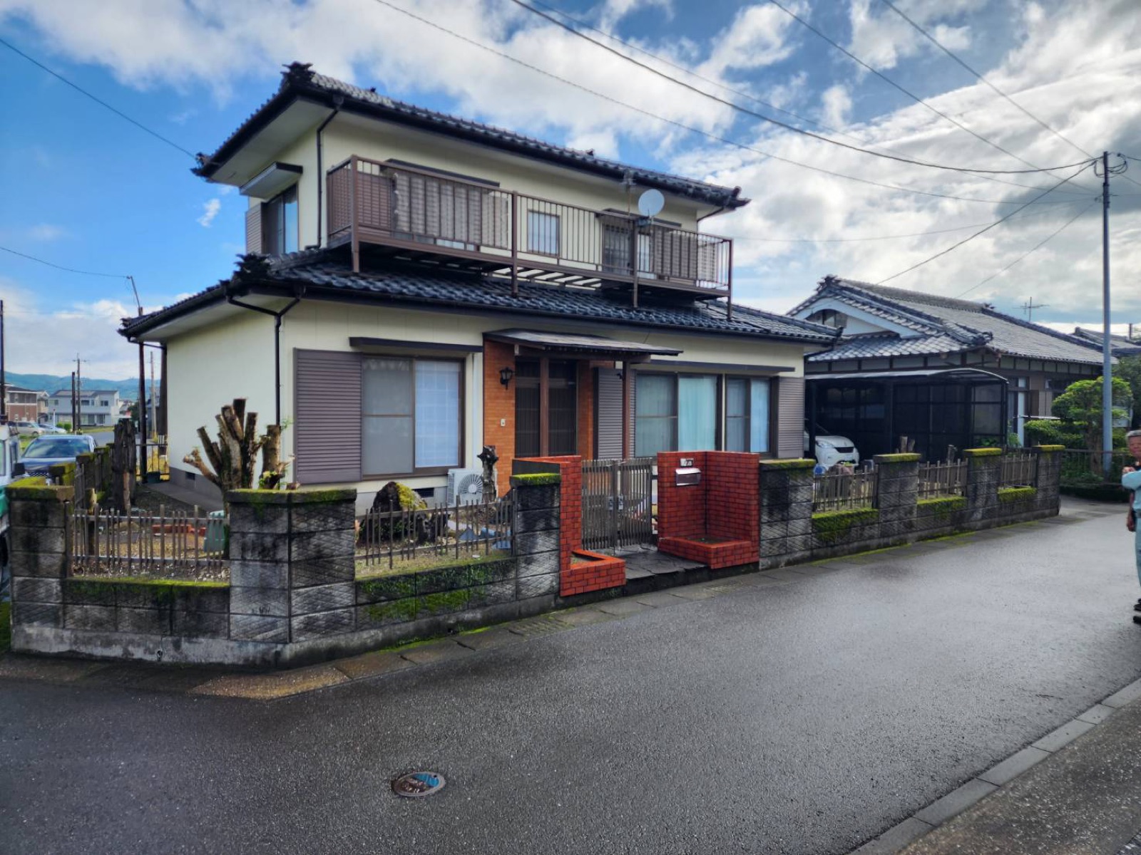 剪定後の敷地