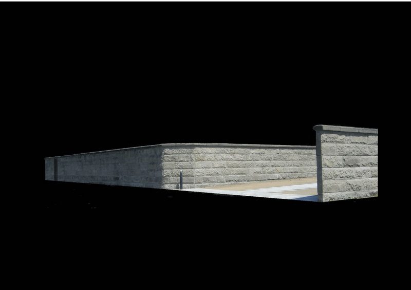 和風石積・洋風石積の施工例「清武石による塀」